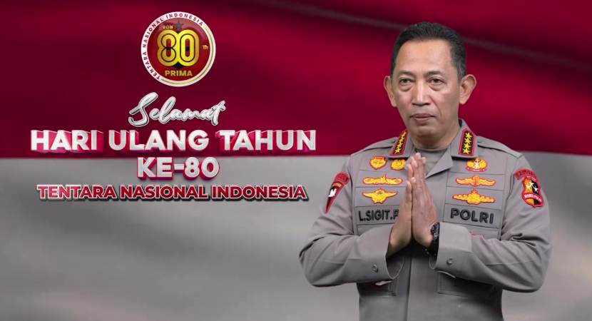 Kapolri Tegaskan Komitmen Sinergi 'TNI-Polri untuk NKRI' di Momen HUT ke-80 TNI